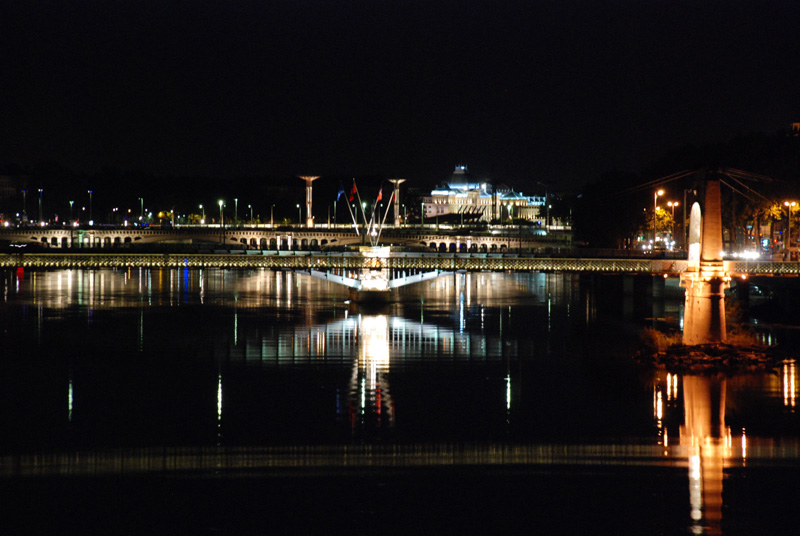Lyon in the night