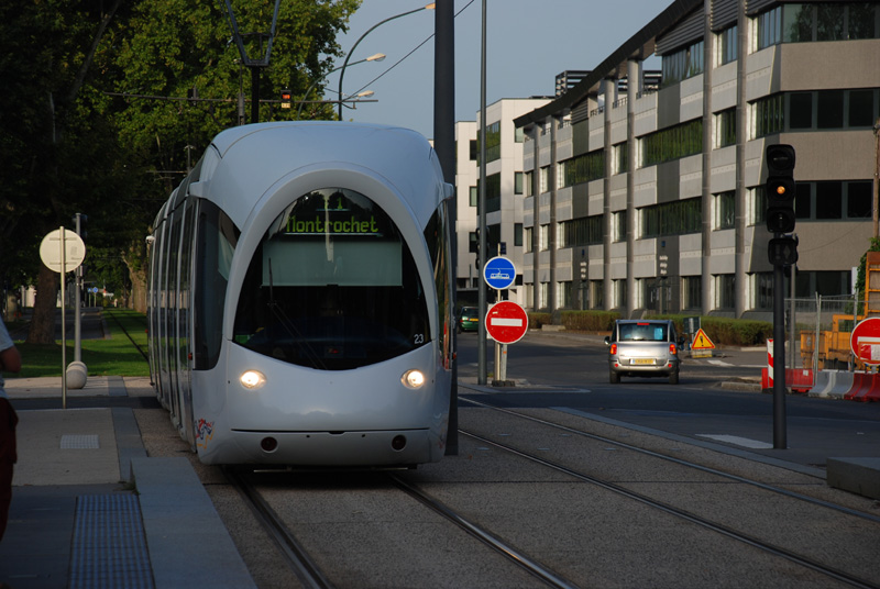 Cute trams in Lyon