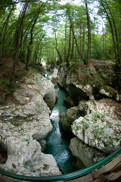 Korytom potoka Mostnica