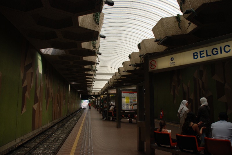 Another metro station