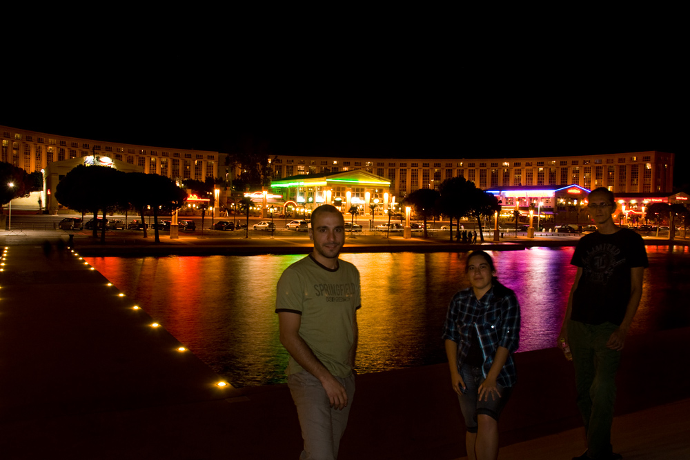 Salam, me and Marian at Esplanade de l'Europe