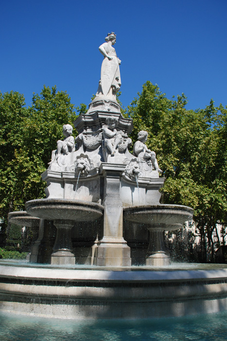 Fountain at the Place du Marechal Lyautey