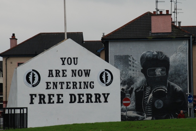 Free Derry Corner at the corner of Lecky Road and Fahan Street